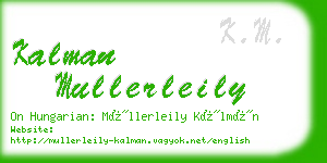 kalman mullerleily business card